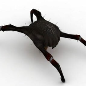 Black Headcrab Character 3d model