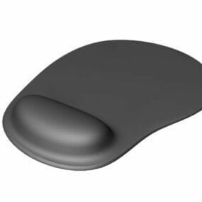 Svart Mousepad 3d-modell