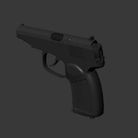 Black Pistol 3d model