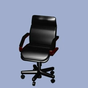 Black Swivel Chair 3d model