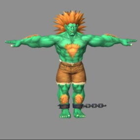 Blanka – 3D model postavy Street Fighter
