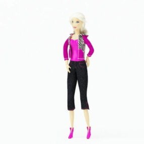 Blonde Doll Woman 3d model