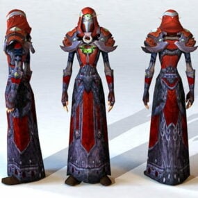 Blood Elf Warlock 3d-model