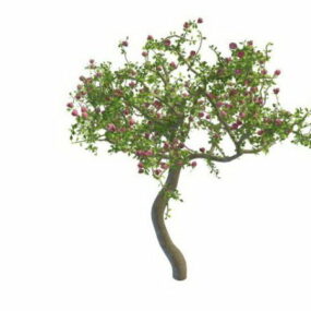 Blooming Flower Tree 3d model