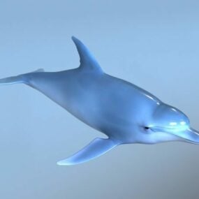 Model 3D niebieskiego delfina