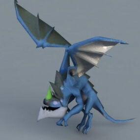 Blue Dragon Character 3d-modell