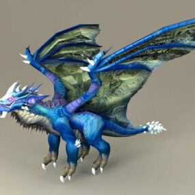 Dragão Azul Kalecgos Modelo 3d