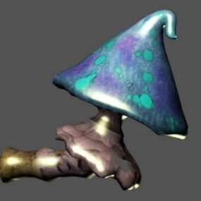 3d модель Blue Fantasy Mushroom