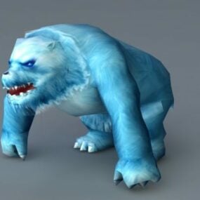 Blue Ice Bear 3d model