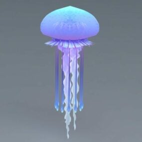 蓝色水母3d模型