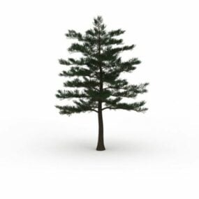 Model 3d Pokok Cedar Atlas Biru