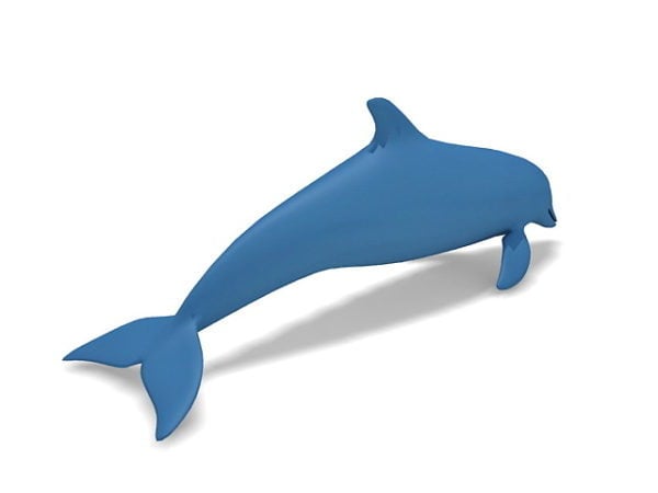 Blue Dolphin Cartoon