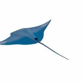 Blue Manta Ray 3d malli