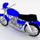 Motocicleta azul