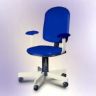 Blauwe bureaustoel