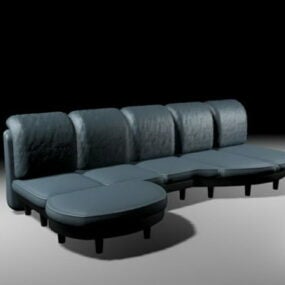 Blue Sofa Sets 3d model