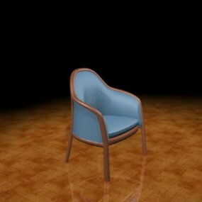 3d модель синього крісла для ванни