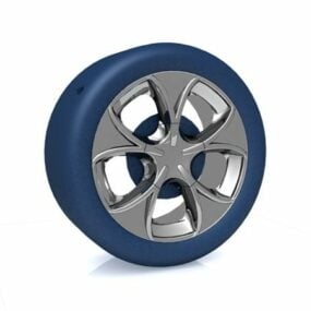 Blue Wheel 3d model