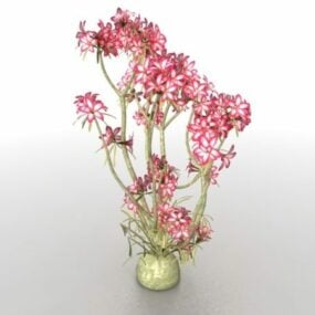 Modelo 3d da árvore de flores bonsai