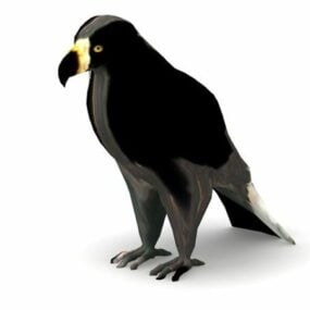 Model 3D zwierzęcia z butem orła