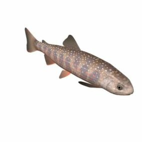 Masu Salmon Fish 3d-modell