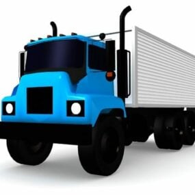 Model 3D ciężarówki Box Van
