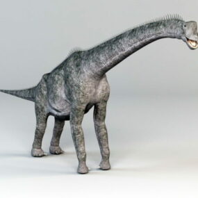 Modello 3d del dinosauro Brachiosauro