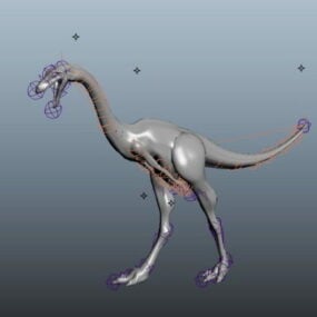 Brachiosaurus Dinosaur Rig דגם תלת מימד