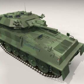 Brittisk Scorpion Tank 3d-modell