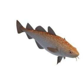 브룩 송어 물고기 3d 모델