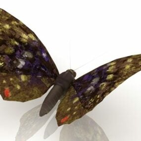 Mô hình 3d động vật bướm nâu