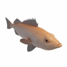 Brown Rockfish Animal 3d model