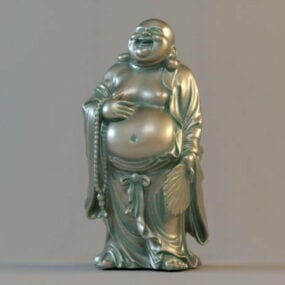 Bouddha en bronze Budai modèle 3D