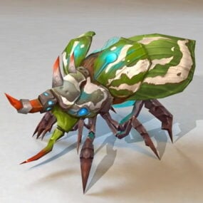 Bug Monster Concept Animovaný 3D model
