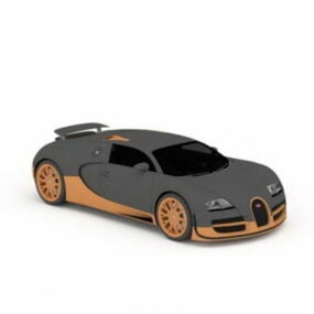 Modello 3d della Bugatti Veyron Super Sport