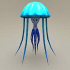 Bule Jellyfish Animal