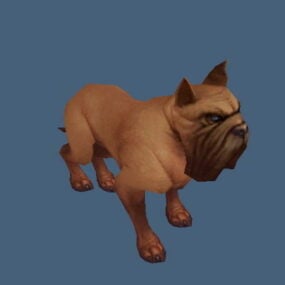 Model 3d Anjing Bullmastiff