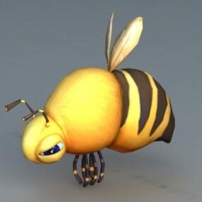 Bumble Bee Cartoon Character 3d model