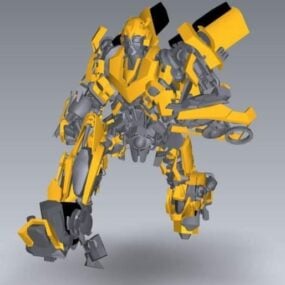 Modelo 3D do personagem transformador Bumblebee