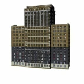 Business Living Building 3d model