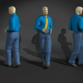 Businessman Man Dance Pose 3d model