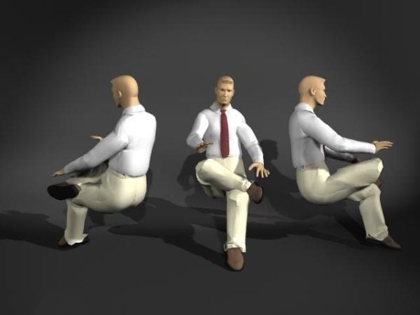 Businessman Sitting Pose