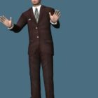 Businessman Standing Rigged