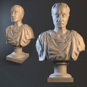 Busto Cesare Escultura Estatua Personaje Modelo 3d