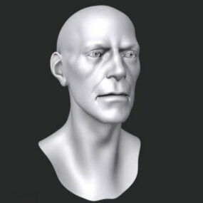 Busto de hombre personaje modelo 3d
