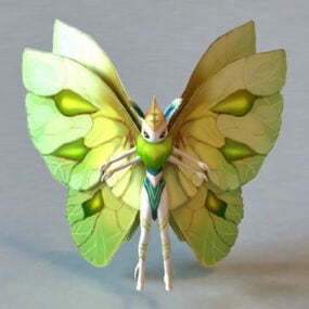 3D model motýlího elfa