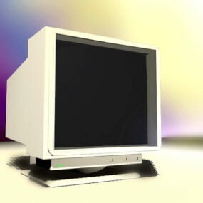 3D model monitoru počítače Crt
