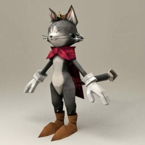 نموذج شخصية Cait Sith Final Fantasy ثلاثي الأبعاد