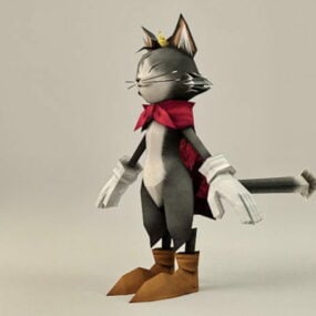 Modelo 3D do personagem Cait Sith Final Fantasy