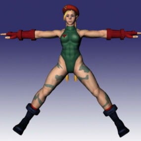 Cammy White Trong Street Fighter Alpha mô hình 3d